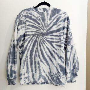 BP Blue and White Swirl Tie Dye Crew Neck Sz Xs